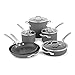 Calphalon Signature 10 Piece Set|Hard Anodized Nonstick Pots, Black