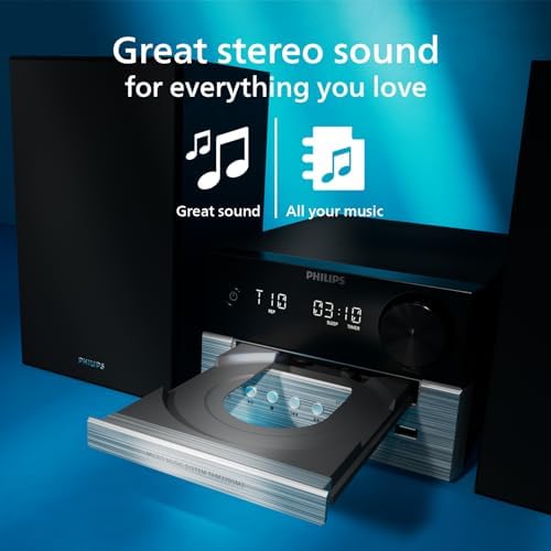 TAM3205M2 Sistema Micro Hifi, con Bluetooth, lettore CD, USB, Radio FM Auracast, 85% materiale PCR, 2025, 20W