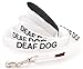 Deaf Dog White Color Coded 2 4 6 Foot Padded Dog Leash (No/Limited Hearing) Prevents Accidents by Warning Others of Your Dog in Advance (6 Foot Leash)