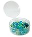 Tidy Crafts Clear Round Plastic Containers with Attached Lids -Pack of 12-2 1/2