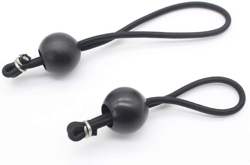 4inch & 6 inch 50PK Ball Bungee Canopy Cord Black Color For Securing Household Items, Securing Automotive Items - - 