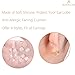 BEADNOVA Clip Earring Pads Clear Silicon Cushions Comfort Earring Cushions (4pairs, Assorted Size)