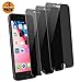 [3-Pack] pehael iPhone 8 Plus 7 Plus High Definition Privacy Screen Protector, Black Tempered Glass Screen Protector, Easy Install (5.5 inch) primary