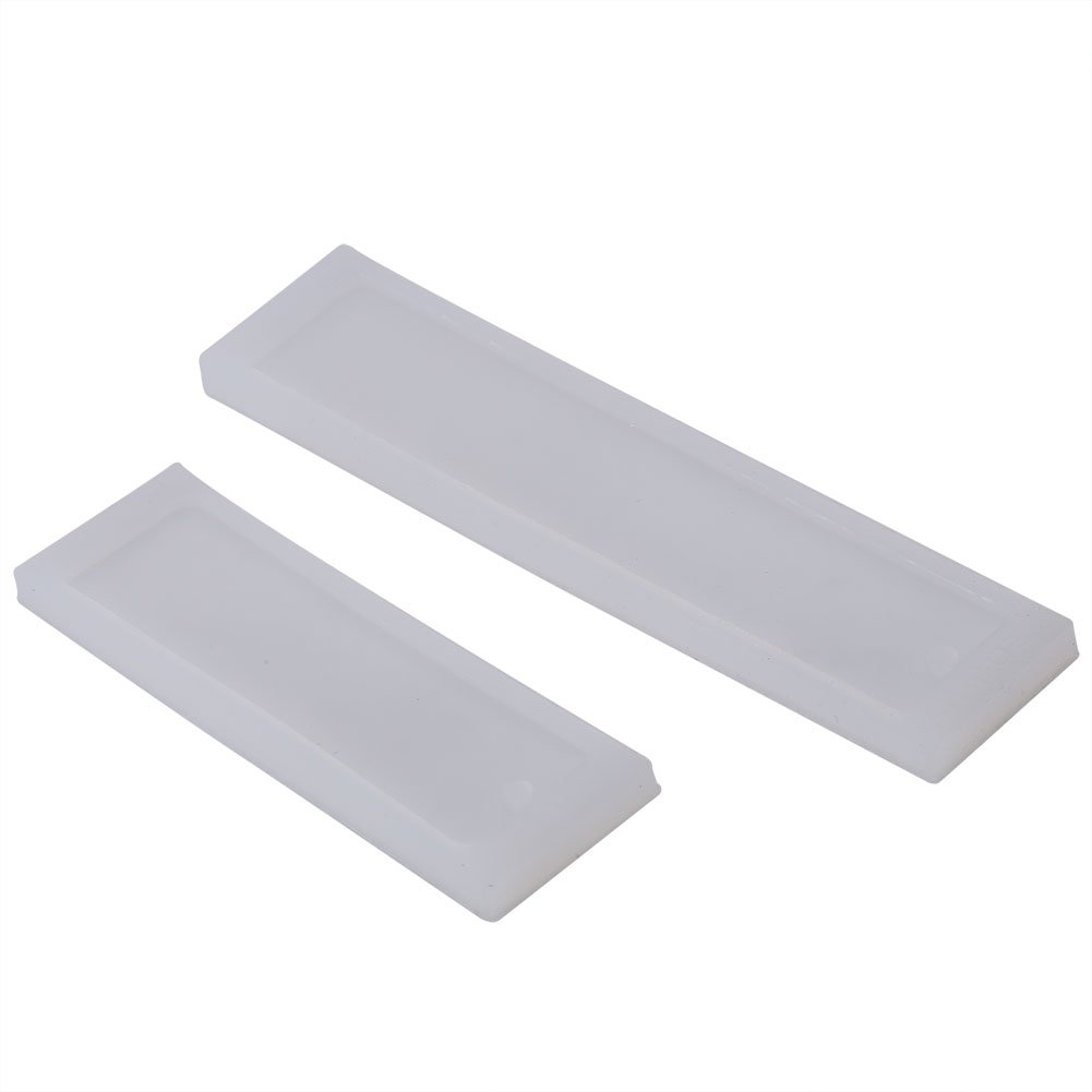 FTVOGUE 2pcs/set Silicone Bookmark Molds DIY Rectangle Making Epoxy Resin Jewelry Mould Casting Decoration Craft Tool