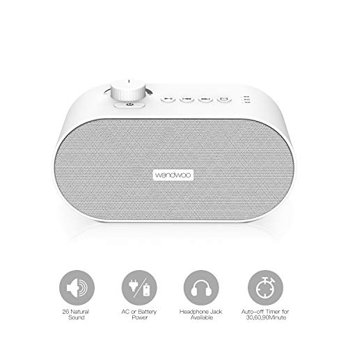 White Noise Sound Machine for Sleeping,Wandwoo 26 Smoothing Nature White Noise Machine for Baby,Auto-Timer for Adult,Travelling,Office Privacy. - Thumbnail 6