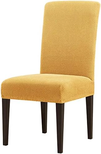 Subrtex Chair Covers Jacquard Spandex Fabric Dining Room Chair Slipcovers 2 Beige Jacquard Buy Online At Best Price In Uae Amazon Ae