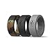 MAUI RINGS Best Silicone Wedding Ring Solid Style Engagement Rings Silicone Band for Men Wedding Rubber Bands Mens Ring Men Wedding Band Safe Ring Sport Gym (Camo/Black/Gray, 9)