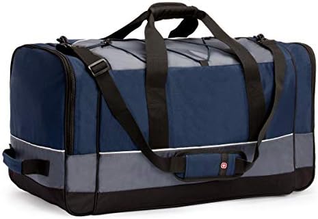 SWISSGEAR 28" Duffel Bag | Gym Bag | Travel Duffle Bags | Men's and Women's - Blue/Grey 7 SWISSGEAR 28" Duffel Bag | Gym Bag | Travel Duffle Bags | Men's and Women's - Blue/Grey
