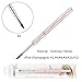 KEMEISI 1PC Simple Design Pink Champagne Metal Handle Kolinsky Sable Hair Nail Polish Brush Size 2,4,6,8,10,12 (#4)