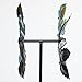 Bits and Pieces - Peacock Feather Wind Spinner - 14 Inch Decorative Kinetic Wind Mill - Unique Outdoor Windspinner Lawn and Garden Décor, Lawn Ornament