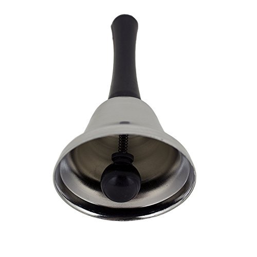 Ifavor123 Ringing Silver Steel Tea Dinner Hand Bell