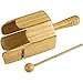 Nino Percussion NINO556 Wood Stirring Drum With Handle & Beater, Natural Finish