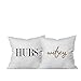 Oh, Susannah Hubs Wifey 18x18 Inch Throw Pillow Covers (Set of 2) Wedding I Love You Gifts