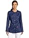 Dickies Women's Scrubs Gen Flex Junior Fit Contrast Warm Up, Navy, Medium