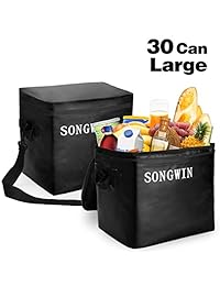 Songwin   Bolsa térmica portátil de 30 latas, con