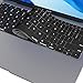 Kuzy Compatible with MacBook Air 13 inch 2019 2018 A1932 with Retina Display and Touch ID Silicone Key Board Protective Skin Protector, MacBook Air Keyboard Cover, Black