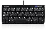 Perixx PERIBOARD-407B US, Wired USB Mini Keyboard