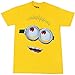 Animation Shops Despicable Me Minion Face Adult T-Shirt-Large