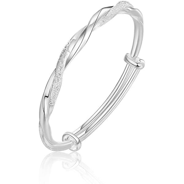 Amazon.com: Hithop Simple Style 925 Sterling Silver Bangle