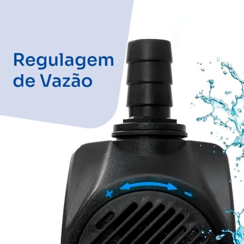 Bomba Submersa 2000L/h 2m Lagos Recalque Fontes Aquários Cascata Chafariz Motor Água Doce Salgada Marinho Fonte Hidroponia Aquaponia 220V