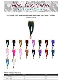 Leggings suaves para dama de color sólido de cintura alta