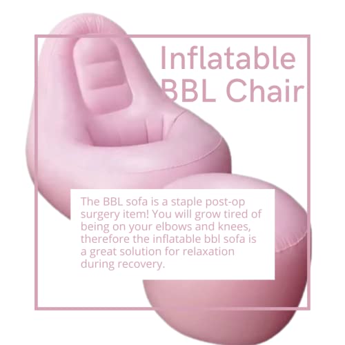Tropical Ambience Inflatable BBL Lounge Chair with Ottoman for