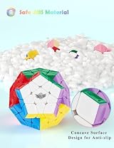 ROXENDA Dodecahedron Cube Speed Cube 12-Surface Stickerless Easy Turning view 6