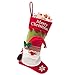 CHFUN Christmas Stockings,20'' Set of 3 Classic Plush 3D Santa Snowman Reindeer Large Xmas Stocking Kits Party Decoration