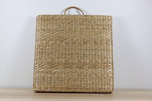 GRAS Thick beige square cushion with handle/Area rug/meditation mat/Straw Mat/Wholesales bulk/yoga mat/GrasShanghai