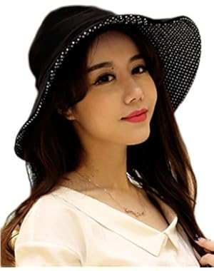CY Women's Summer Beach Hat Bucket Hat with Wide Brim, Reversible Boonie Sun Hat