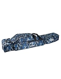 Waterfly plegable bolsa de caña de pesca, portátil caña de pesca Carrier funda de herramienta de pesca bolsa de almacenamiento