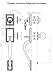 Dynasty Hardware RID-ASP-100-12P Ridgecrest Front Door Handleset, Aged Oil Rubbed Bronze with Aspen Knob
