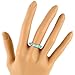 925 Sterling Silver Stackable Ring with Genuine Turquoise Size 6 to 11