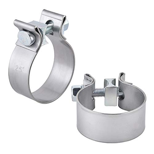 Stainless Steel Exhaust Clamps Catalytic Converter Repair Parts, 2.5