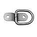 Hysagtek 6 X 304 Stainless Steel D Ring Tie Downs Trailer Anchors Points with Mounting Bracket, for Cargo Trailer Control