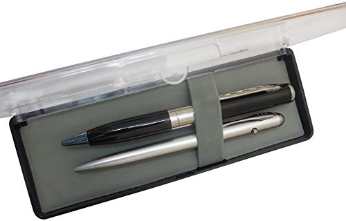 Invisible Secret Spy Pen Super Sleuth Detective kit with 2 spy pens for Kids (1) Camera and Video Recording Pen (without light) (2) invisible ink pen with uv light for reading