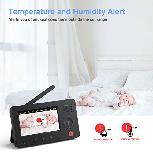 image for Baby Monitor with Camera and Audio, X-Sense Video Baby Monitor with 4.
