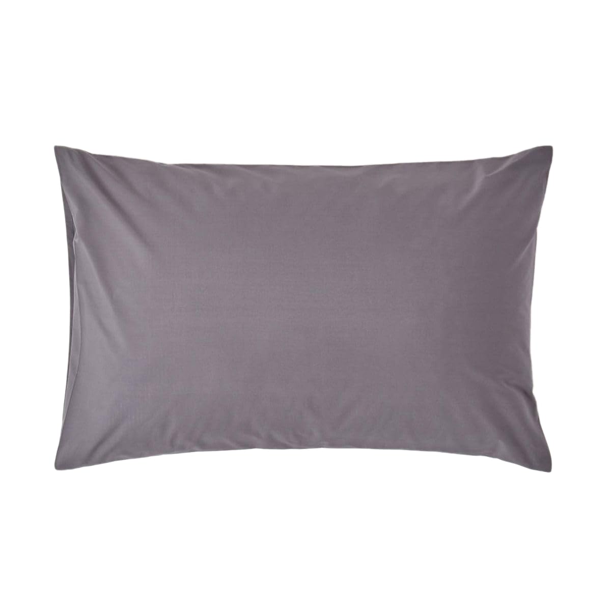 HOMESCAPES Dark Grey Pure Egyptian Cotton Pillowcase Standard Size 200 TC 400 Thread Count Percale Equivalent Housewife Pillow Case