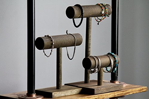 Jewelry Display Set / Three Piece / Bracelet Watch Stands / Solid Wood T-Bar Displays / Craft Show / Boutique Retail Rack / FREE US SHIPPING - Thumbnail 5