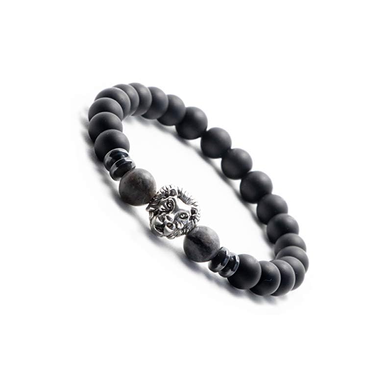Chakra Armband Damen & Herren – Echte 8mm Naturstein-Perlen, Dehnbar, Juweliers-Qualität, Türkis & Labradorit