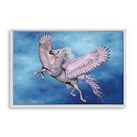 Framed Canvas Wall Art Unicorn Canvas Prints Home Artwork Decoration for Living Room,Bedroom - 16x24 inches