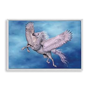 Framed Canvas Wall Art Unicorn Canvas Prints Home Artwork Decoration for Living Room,Bedroom - 16x24 inches