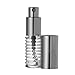 Riverrun Perfume Atomizer, Spiral Glass Bottle, Silver Sprayer 1/4 oz 7.5ml