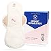 Hesta FDA Registered Organic Reusable/Washable Cloth Natural Sanitary/Menstrual Pad PMS Relief (Overnight, Wing/Brown)
