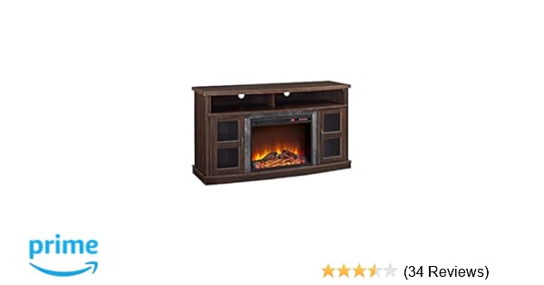 Amazon Com Ameriwood Home Barrow Creek Fireplace Console With