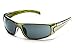 Suncloud Swagger Polarized Sunglasses, Green Stripe Frame, Gray Lens