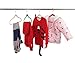 ESYLIFE 30 Pack Baby Clothes Hangers Kids Velvet Hanger Ultra Thin No Slip, Blue/Teal