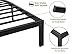 45MinST 14 Inch Platform Bed Frame/Easy Assembly Mattress Foundation / 3000lbs Heavy Duty Steel Slat/No Box Spring NeededNoise Free, King