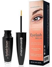 EssyNaturals Eyelash and Brow Growth Serum Irritation Free Formula, 3 Months Supply (3ml)
