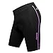 Santic Women's Cycling Shorts 4D Padded Elastic Comfortable Bike Shorts Black-Purple